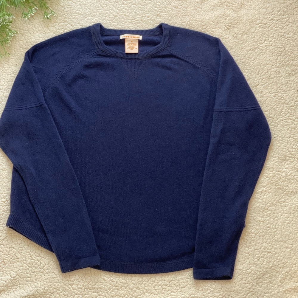 Sweet Romeo Navy Blue Sweater